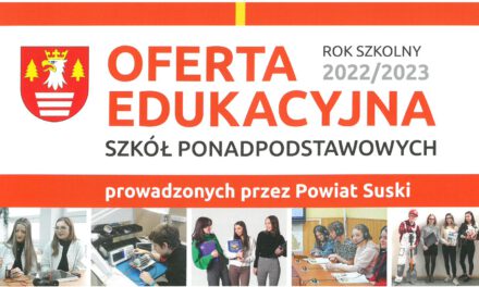 OFERTA EDUKACYJNA SZKÓŁ PONADPODSTAWOWYCH 2022/23
